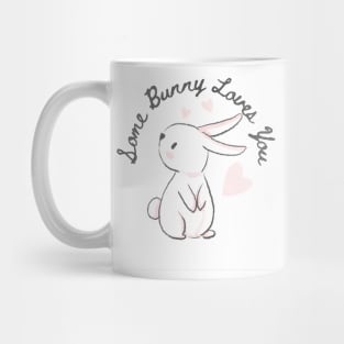 Some bunny loves you, pastel design, gift, easter, spring, Mug